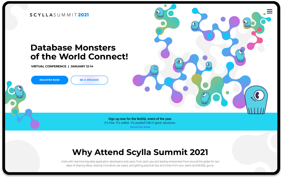 Scylla Summit 2021 Event Website