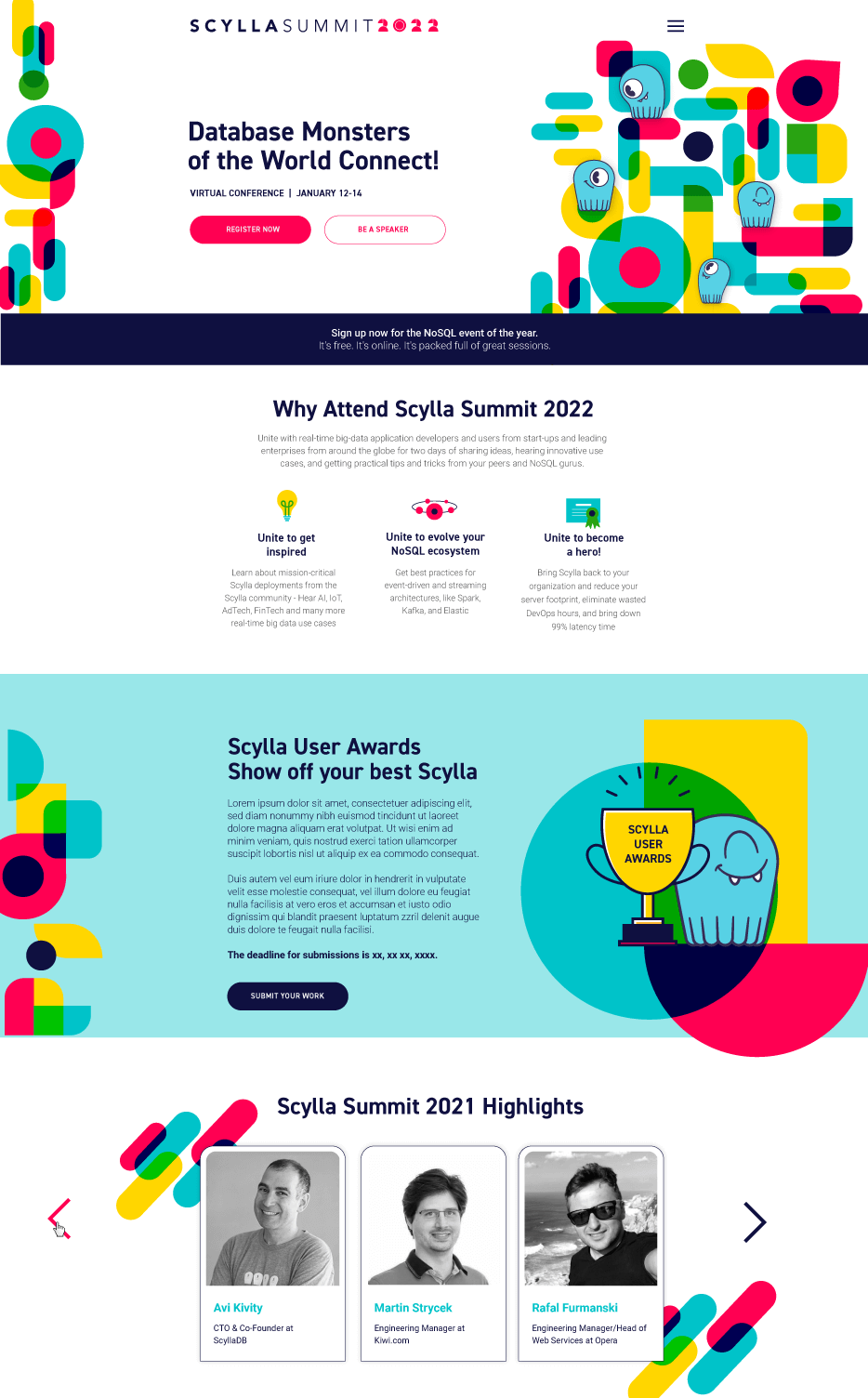 Scylla Summit 2022 Branding and Event Website