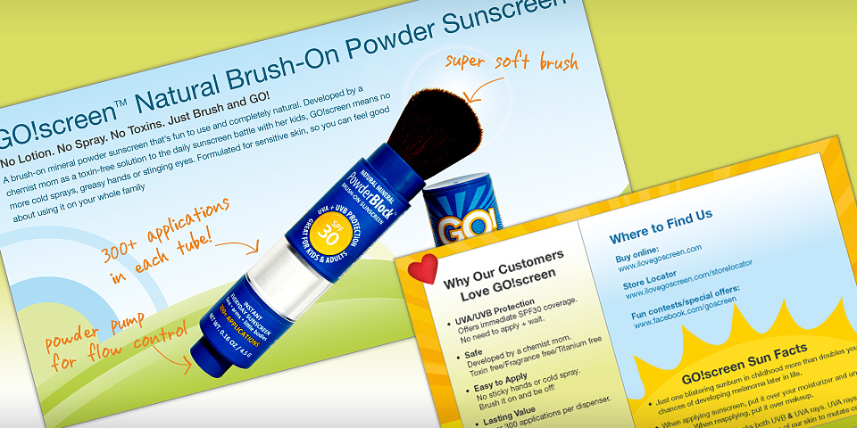 GO!screen Sunscreen Branding, Packaging, and Ecommerce Website